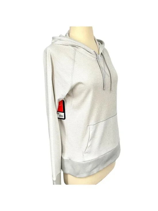 NWT Kuhl Stria Pullover Hoodie Womens XS Gray Lightweight Stripe UPF 50+ Sun - Picture 4 of 13